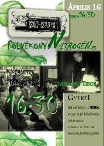 Folyékony nitrogén – a KIE-ben!